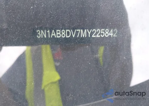 2021 Nissan Sentra Sr Xtronic Cvt z USA, uszkodzony, nr VIN 3N1AB8DV7MY225842